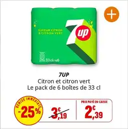 Coccinelle Express 7UP Citron et citron vert offre