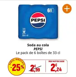 Coccinelle Express PEPSI Soda au cola offre