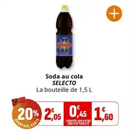 Coccinelle Express SELECTO Soda au cola offre