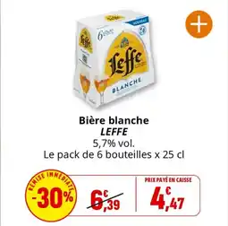 Coccinelle Express LEFFE Bière blanche offre