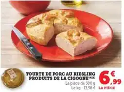 Hyper U Tourte de porc au riesling produits de la cigogne offre