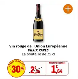 Coccinelle Express VIEUX PAPES Vin rouge de l'Union Européenne offre