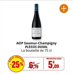 Coccinelle Express PLESSIS DUVAL AOP Saumur-Champigny offre