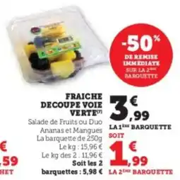 Hyper U Fraiche decoupe voie verte offre