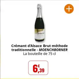 Coccinelle Express MOENCHBORNER Crémant d'Alsace Brut méthode traditionnelle offre