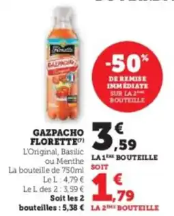 Hyper U Gazpacho florette offre