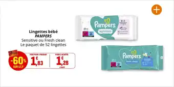 Coccinelle Express PAMPERS Lingettes bébé offre