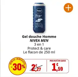 Coccinelle Express NIVEA MEN Gel douche Homme offre