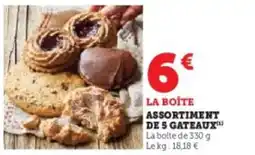 Hyper U Assortiment de 5 gateaux offre