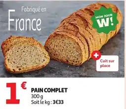 Auchan Pain complet offre