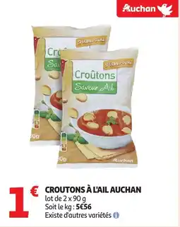Auchan AUCHAN Croutons à l'ail offre