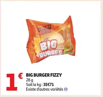 Auchan FIZZY Big burger offre