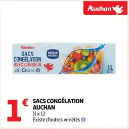 Auchan AUCHAN Sacs congélation offre
