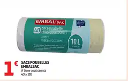 Auchan EMBALSAC Sacs poubelles offre