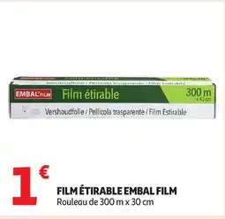 Auchan EMBAL Film étirable film offre