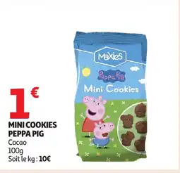 Auchan MAXIES Mini cookies peppa pig offre