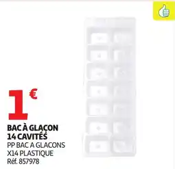 Auchan Bac à glaçon 14 cavités offre