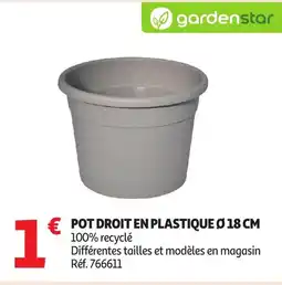 Auchan Pot droit en plastique ø 18 cm offre
