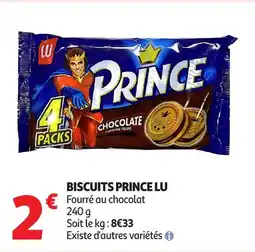 Auchan LU Prince biscuits offre