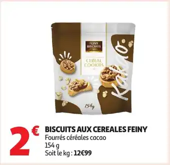 Auchan Biscuits aux cereales feiny offre