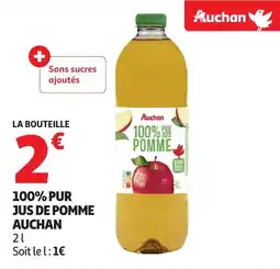 Auchan AUCHAN 100% pur jus de pomme offre