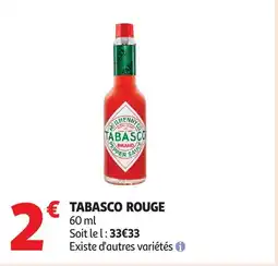 Auchan Tabasco rouge offre