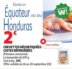 Auchan Crevettes décortiquées cuites réfrigérées offre