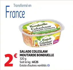 Auchan BONDUELLE Salade coleslaw moutarde offre