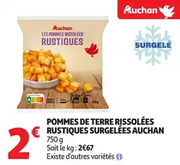 Auchan AUCHAN Pommes de terre rissolées rustiques surgelées offre