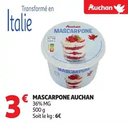 Auchan AUCHAN Mascarpone offre