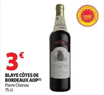 Auchan Blaye côtes de bordeaux aop offre