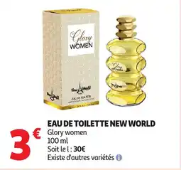 Auchan Eau de toilette new world offre