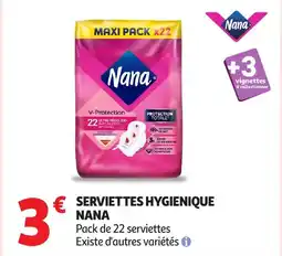 Auchan NANA Serviettes hygienique offre