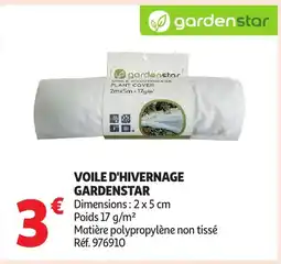Auchan GARDENSTAR Voile d'hivernage offre