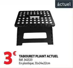 Auchan ACTUEL Tabouret pliant offre