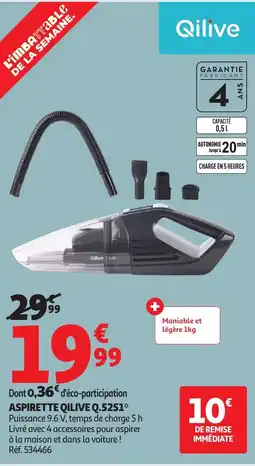 Auchan QILIVE Aspirette offre