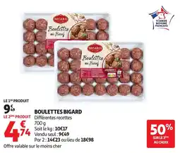 Auchan BIGARD Boulettes offre