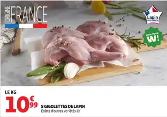 Auchan 8 gigolettes de lapin offre