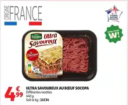Auchan SOCOPA Ultra savoureux au bœuf offre