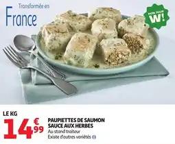 Auchan Paupiettes de saumon offre