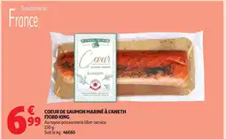Auchan Coeur de saumon mariné à l'aneth fjord king offre