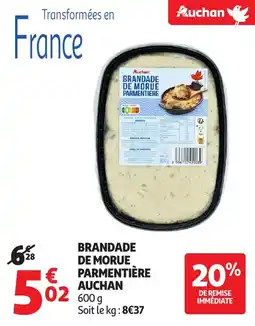 Auchan AUCHAN Brandade de morue parmentière offre