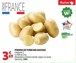 Auchan AUCHAN Pommes de terre bio offre