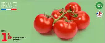 Auchan Tomates rondes en grappe offre