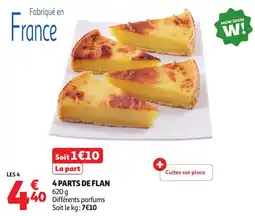 Auchan 4 parts de flan offre