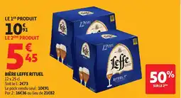 Auchan RITUEL Bière leffe offre
