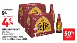 Auchan LEFFE Bière ruby offre