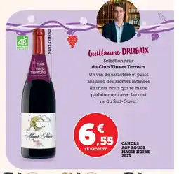 Hyper U Cahors aop rouge magie noire 2023 offre