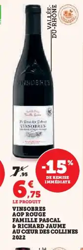 Hyper U Vinsobres vallée- du-rhône famille pascal & au cœur des collines 2022 offre
