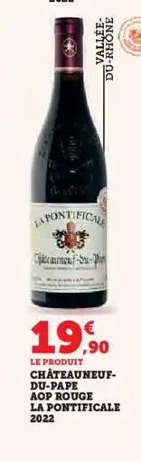 Hyper U Châteauneuf- du-pape aop rouge la pontificale 2022 offre